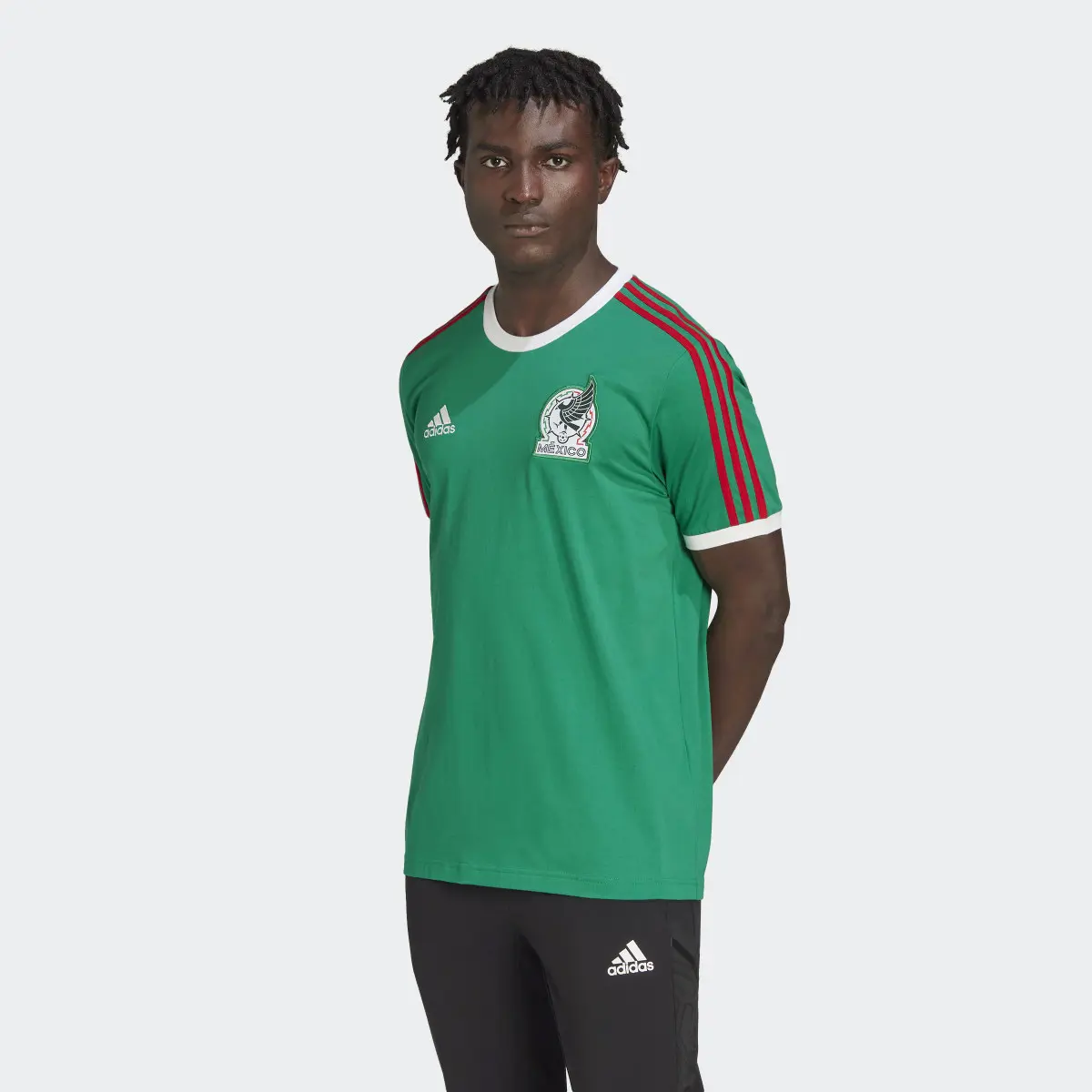 Adidas Playera Selección Nacional de México 3 Franjas. 2