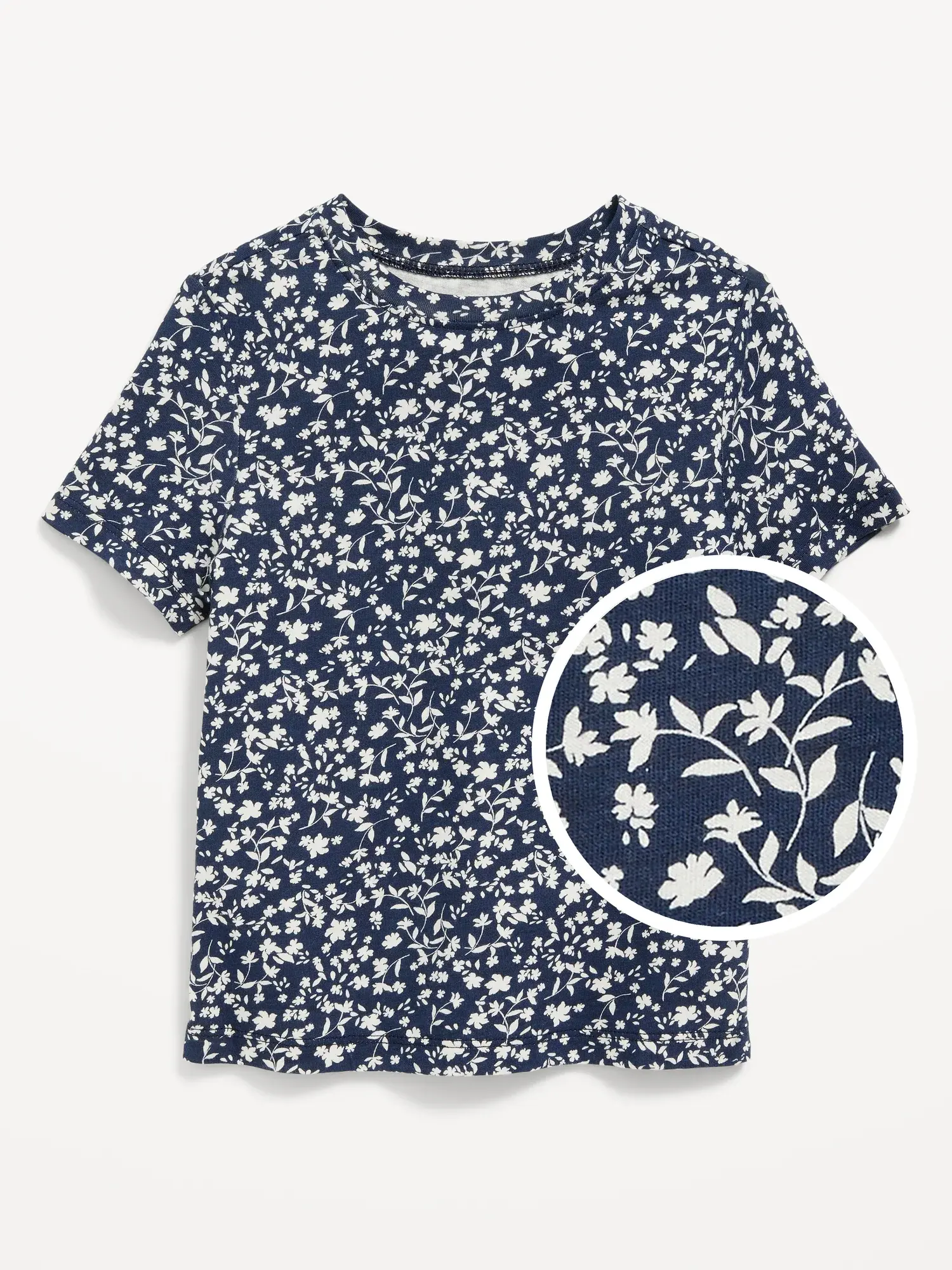 Old Navy Unisex Printed Crew-Neck T-Shirt for Toddler blue. 1