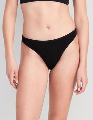 Matching Low-Rise Classic Thong Underwear black