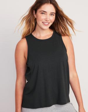 Maternity Sunday Sleep Sleeveless Nursing Top black