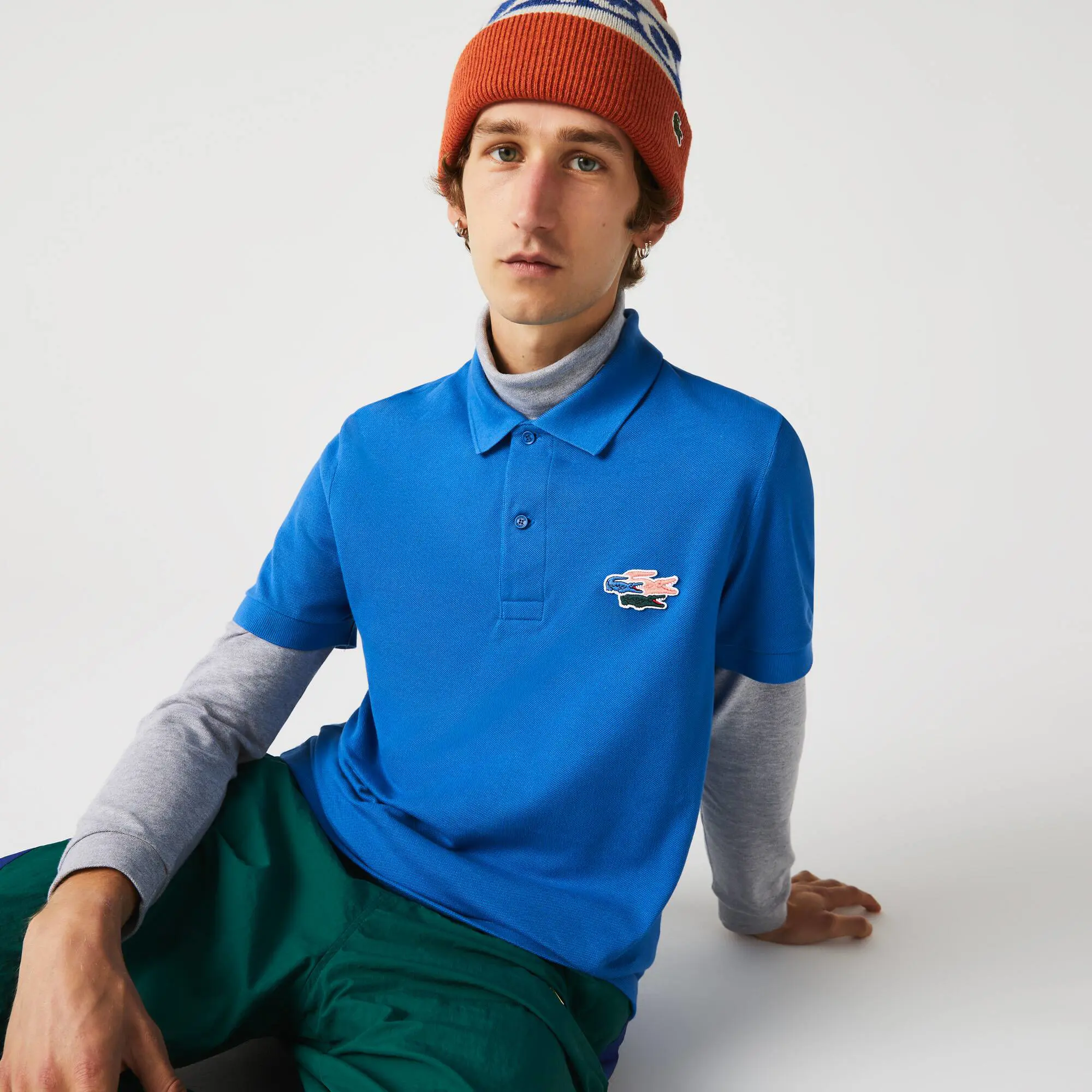 Lacoste Polo para hombre Lacoste en algodón orgánico de corte regular con cocodrilos. 1