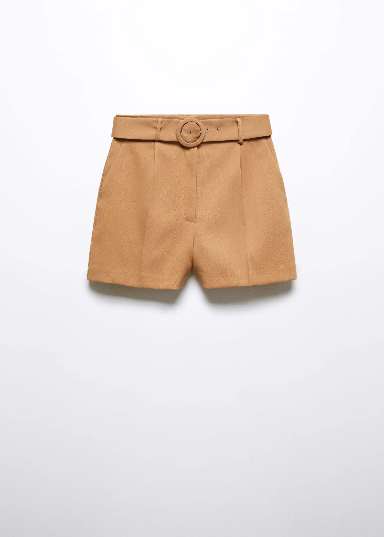 Mango Paperbag-Shorts mit Gürtel. 1