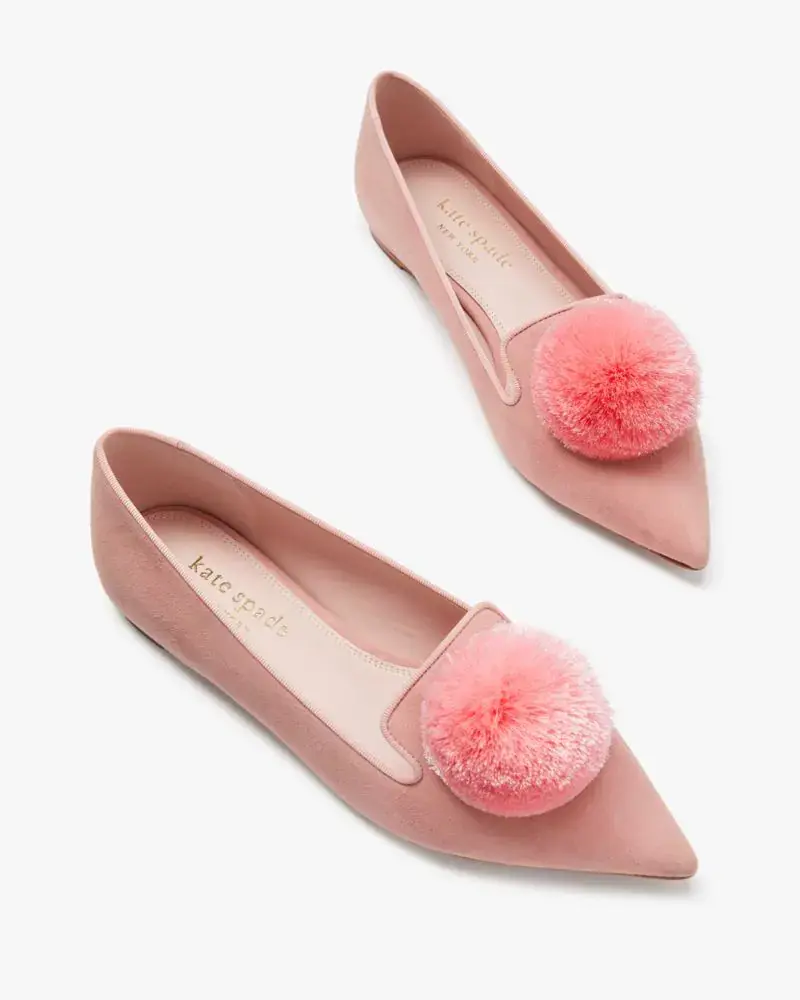 Kate Spade Amour Pom Flats. 1