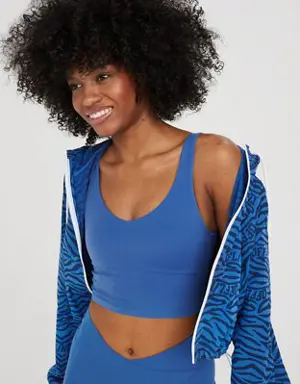 By Aerie Real Me Low Key Longline Sports Bra