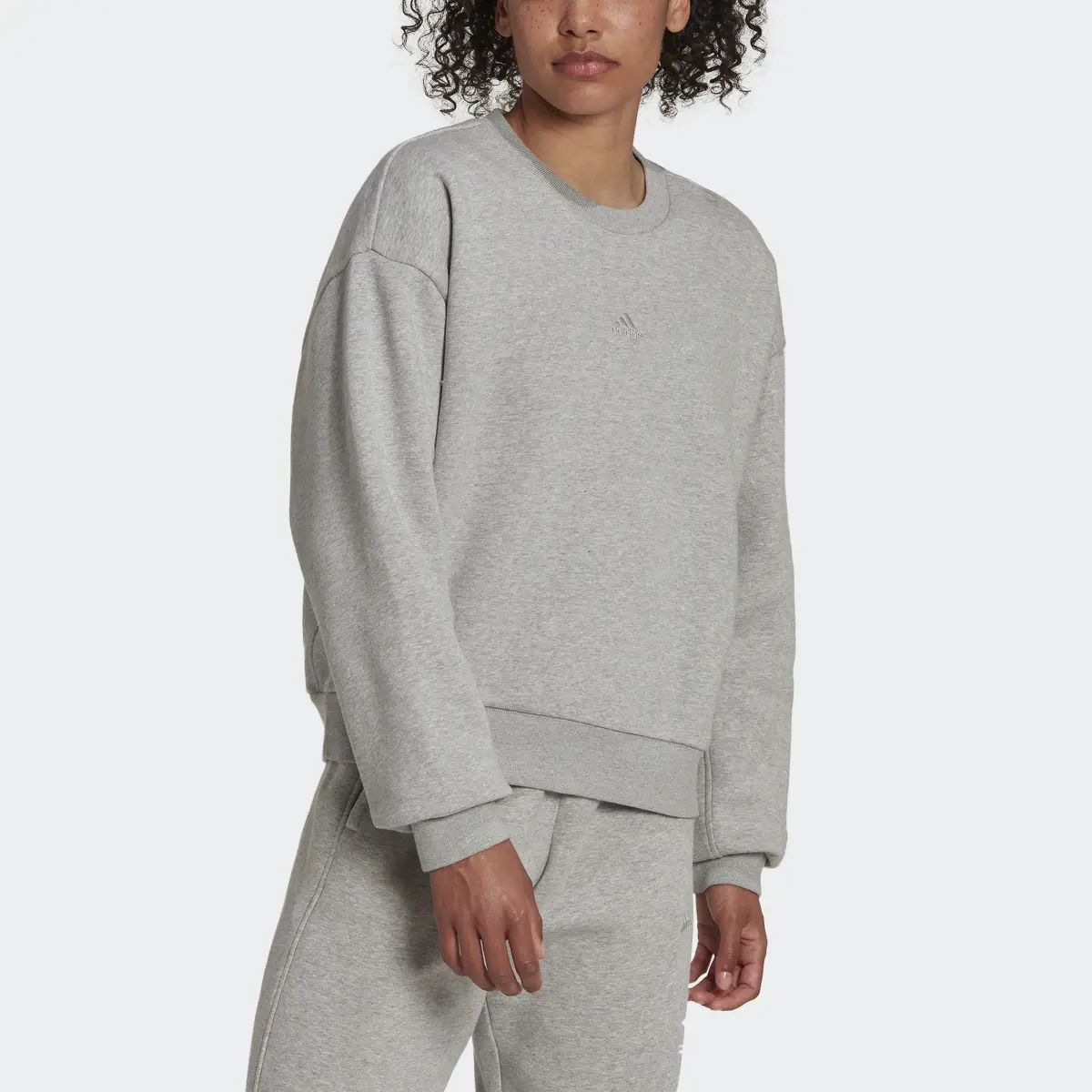 Adidas ALL SZN Fleece Sweatshirt. 1