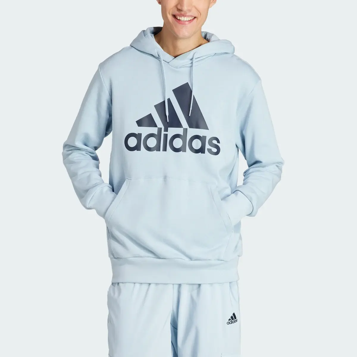 Adidas Sudadera con Gorro Essentials Logo Lineal Felpa. 1