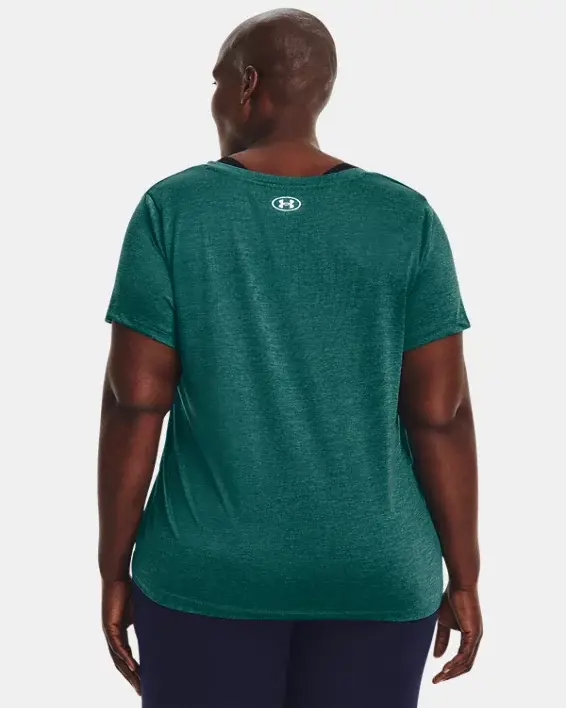 Under Armour Women's UA Tech™ Twist V-Neck Short Sleeve. 2