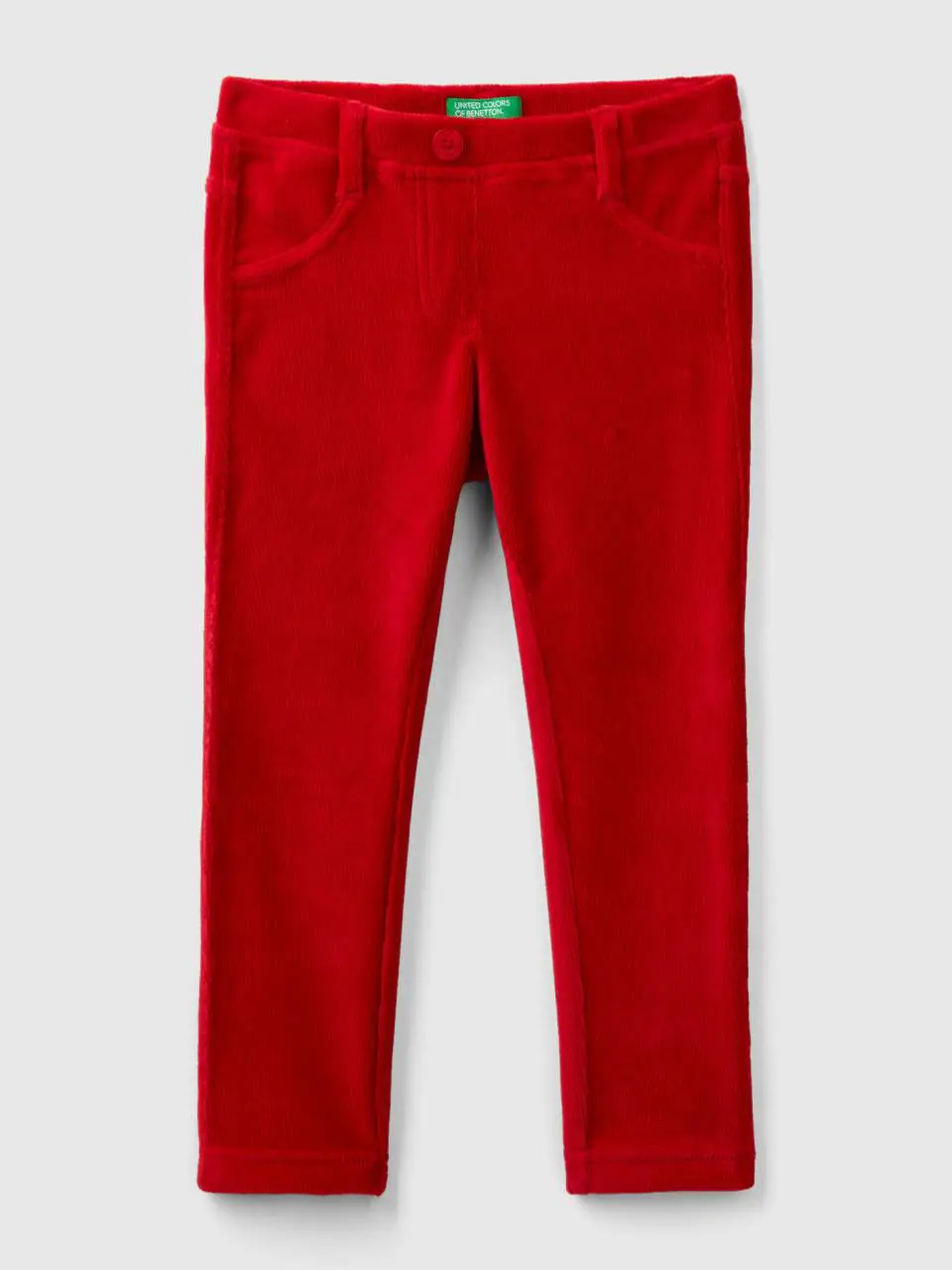 Benetton ribbed chenille trousers. 1