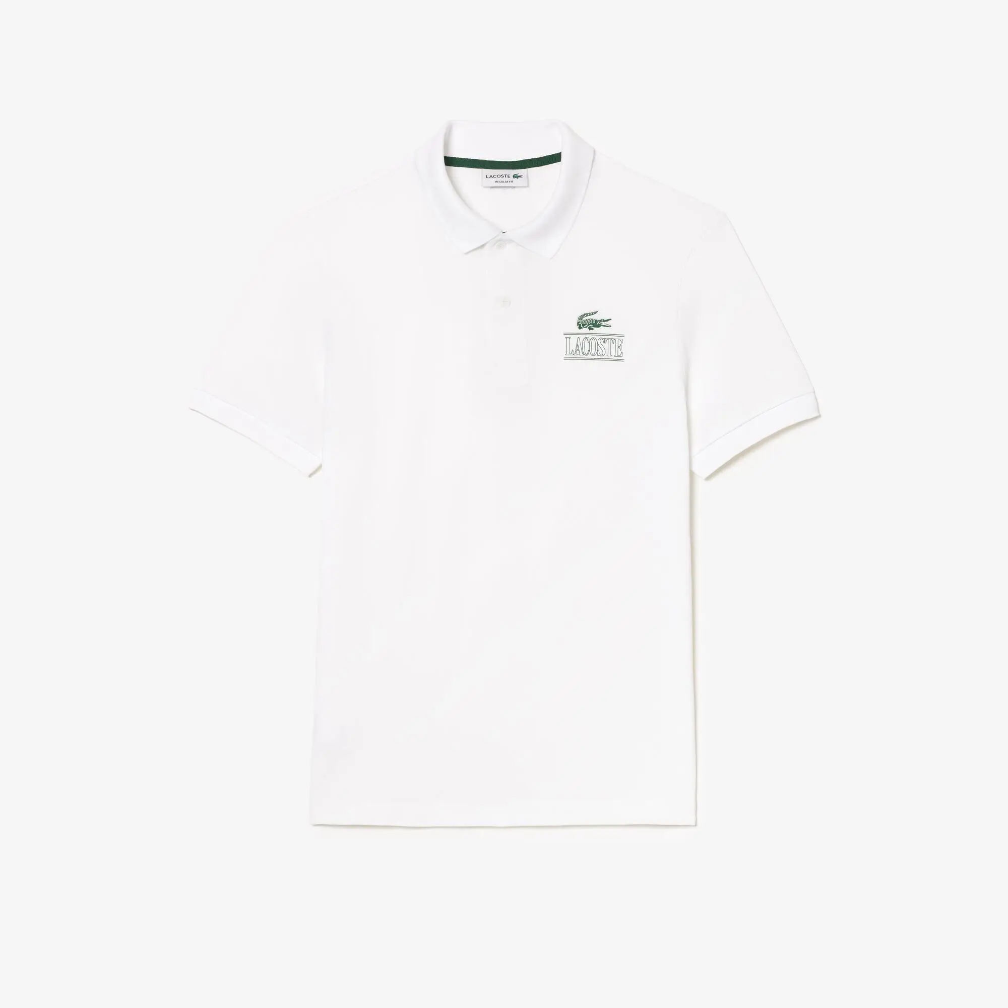 Lacoste Polohemd mit LACOSTE-Signatur-Aufdruck. 1