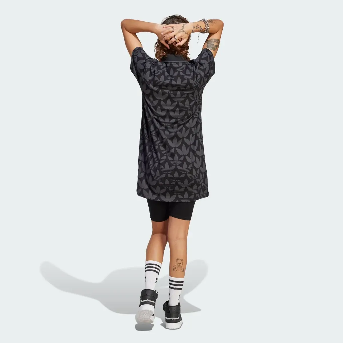 Adidas Trefoil Monogram Polo Dress. 3