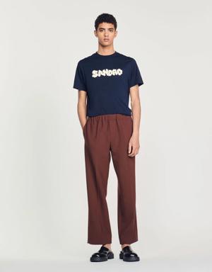 Sandro embroidery T-shirt