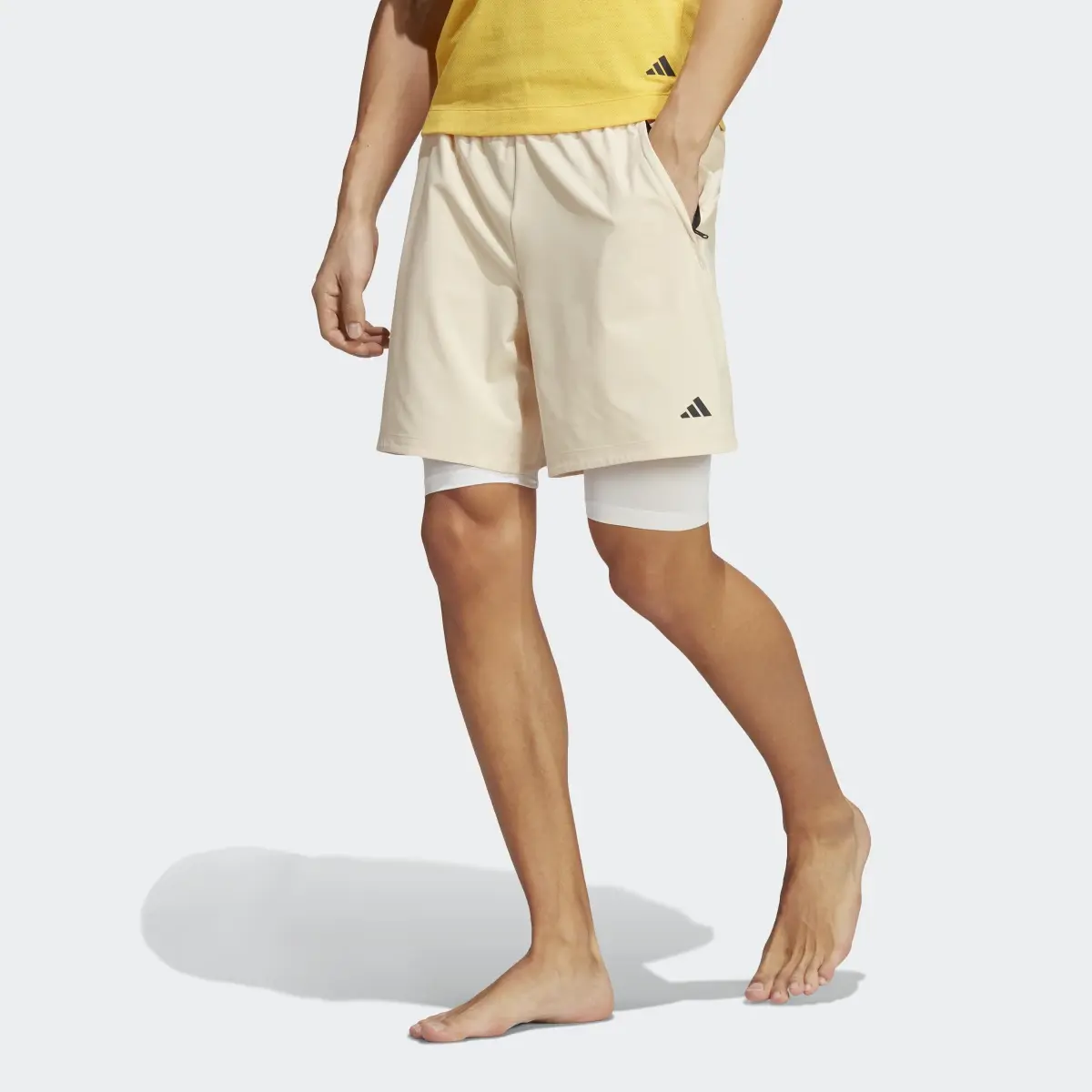 Adidas Yoga Training 2-in-1 Shorts. 1