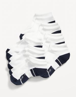 Old Navy Go-Dry Ankle Socks 7-Pack for Boys white