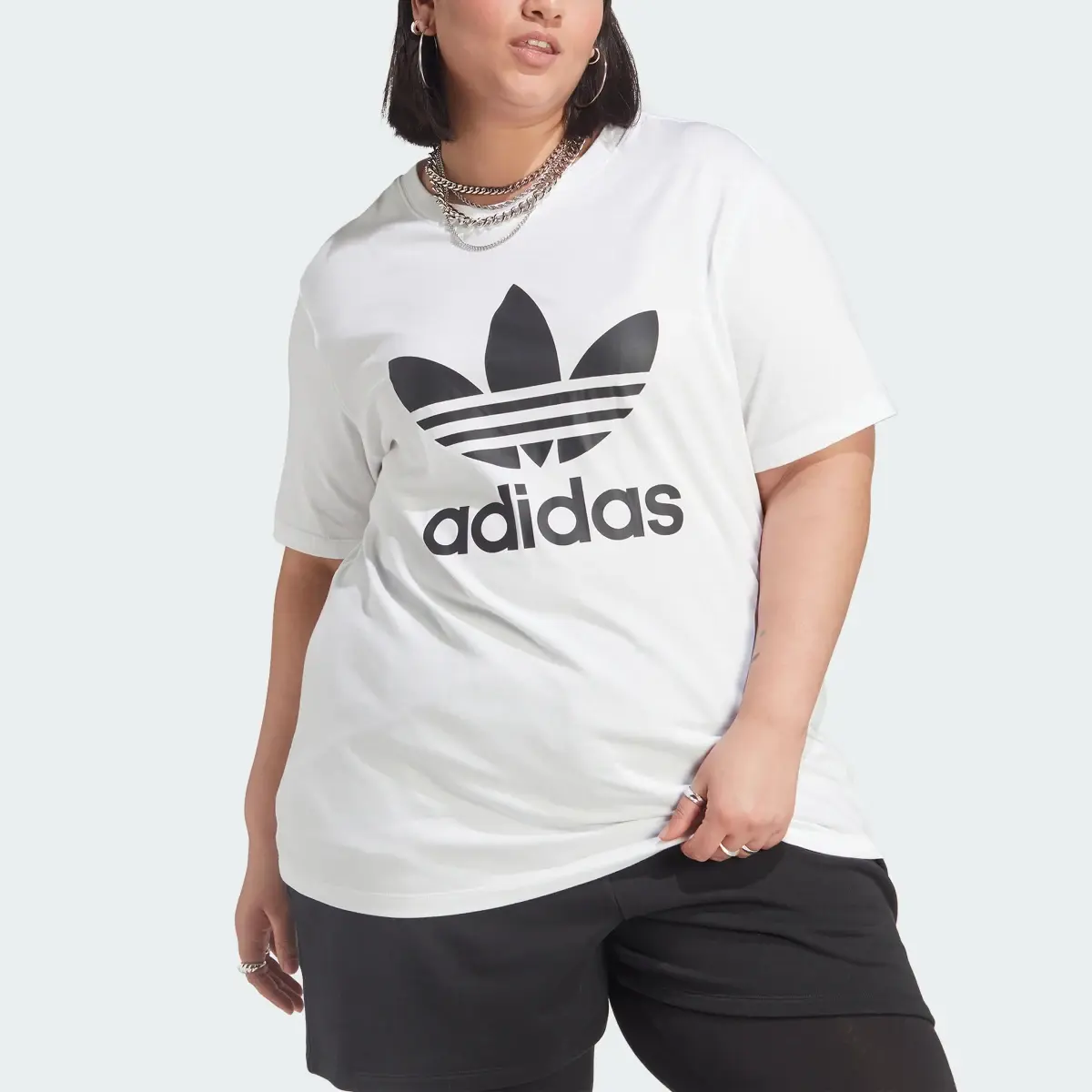Adidas T-shirt Adicolor Classics Trèfle (Grandes tailles). 1