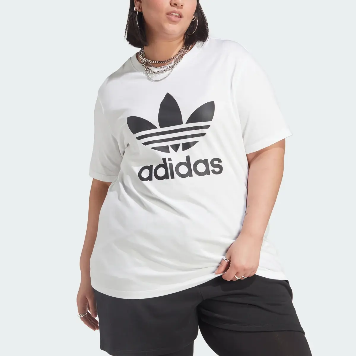 Adidas Adicolor Classics Trefoil T-Shirt (Plus Size). 1