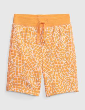 Gap Toddler 100% Organic Cotton Mix and Match Printed Shorts yellow