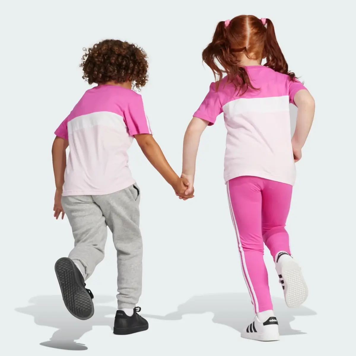 Adidas T-shirt Tiberio 3-Stripes Colorblock Cotton Kids. 2