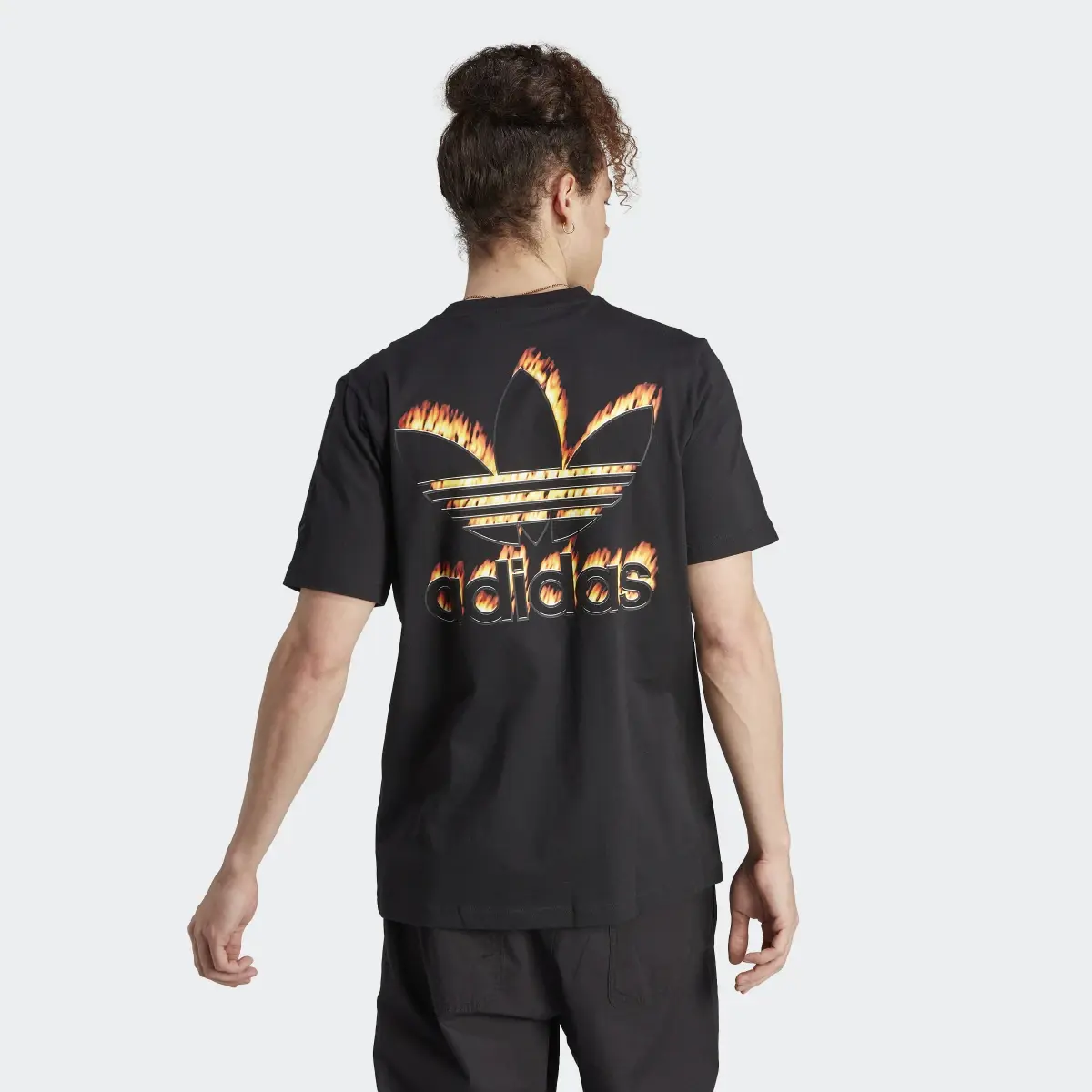 Adidas Graphics Fire Trefoil T-Shirt. 3
