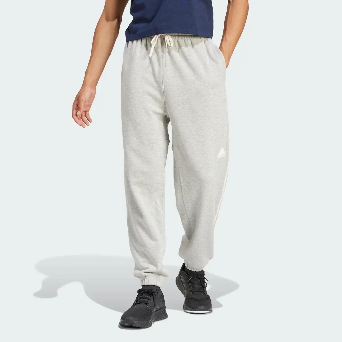 Adidas Lounge French Terry Colored Mélange Pants. 1