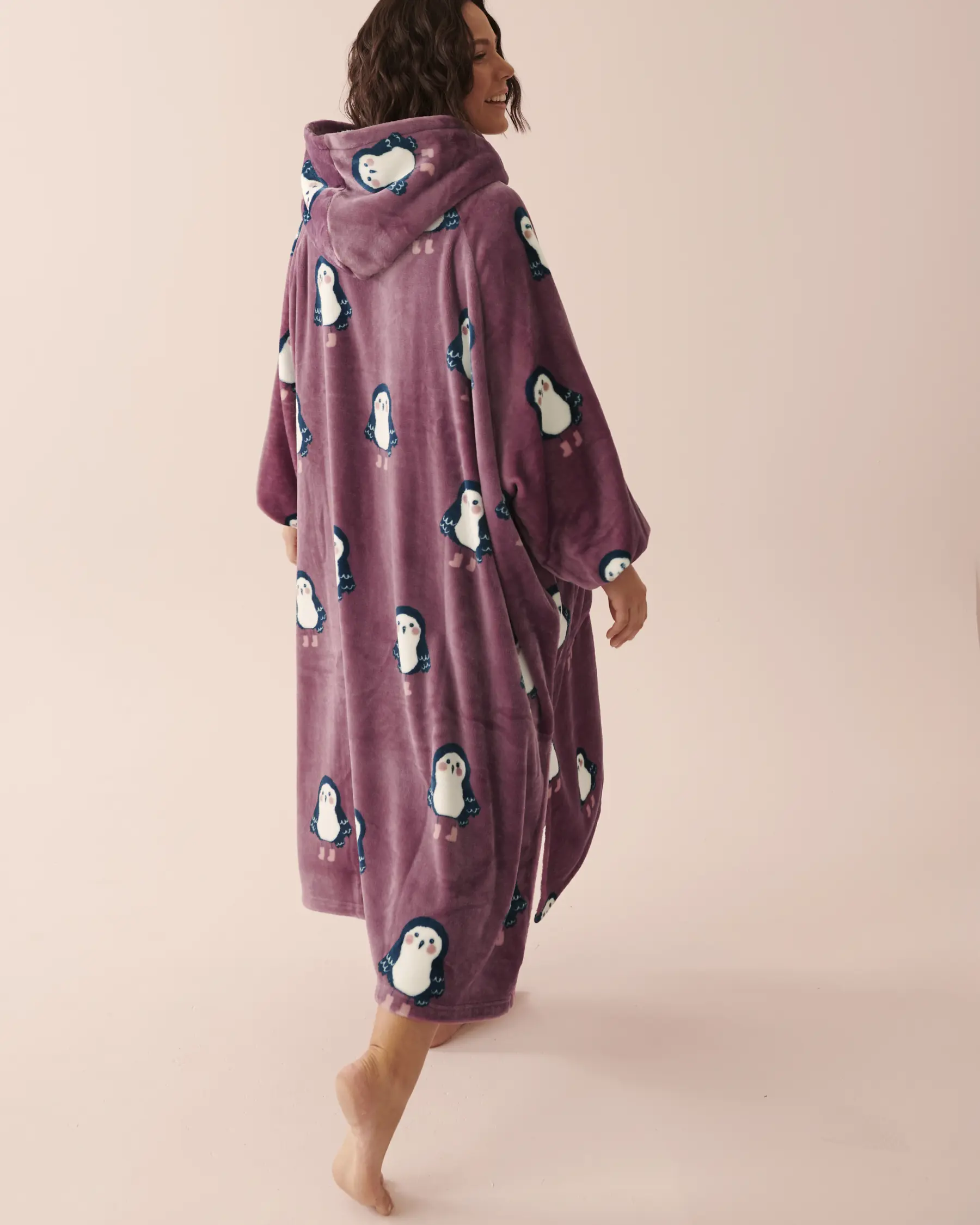 La Vie en Rose Night Owl Soft Plush Oversized Hoodie. 2