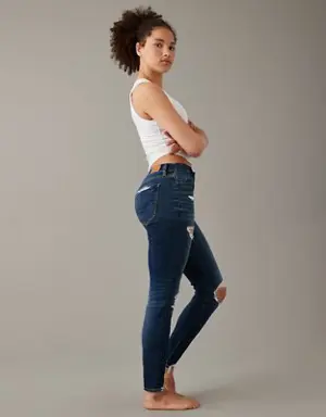 Next Level Curvy High-Waisted Ripped Jegging