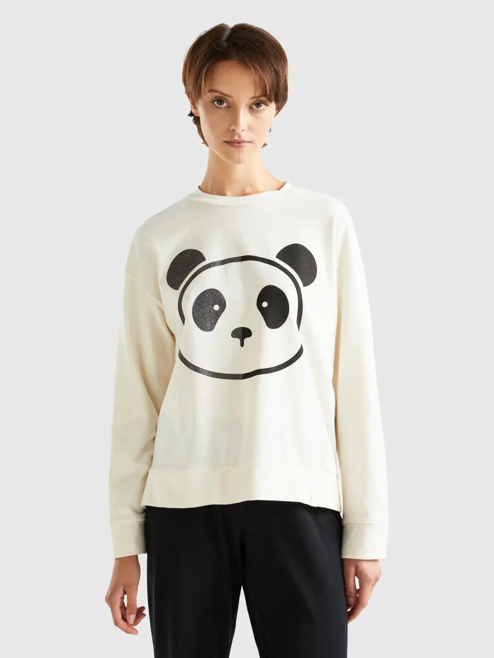 Benetton t-shirt with panda print. 1