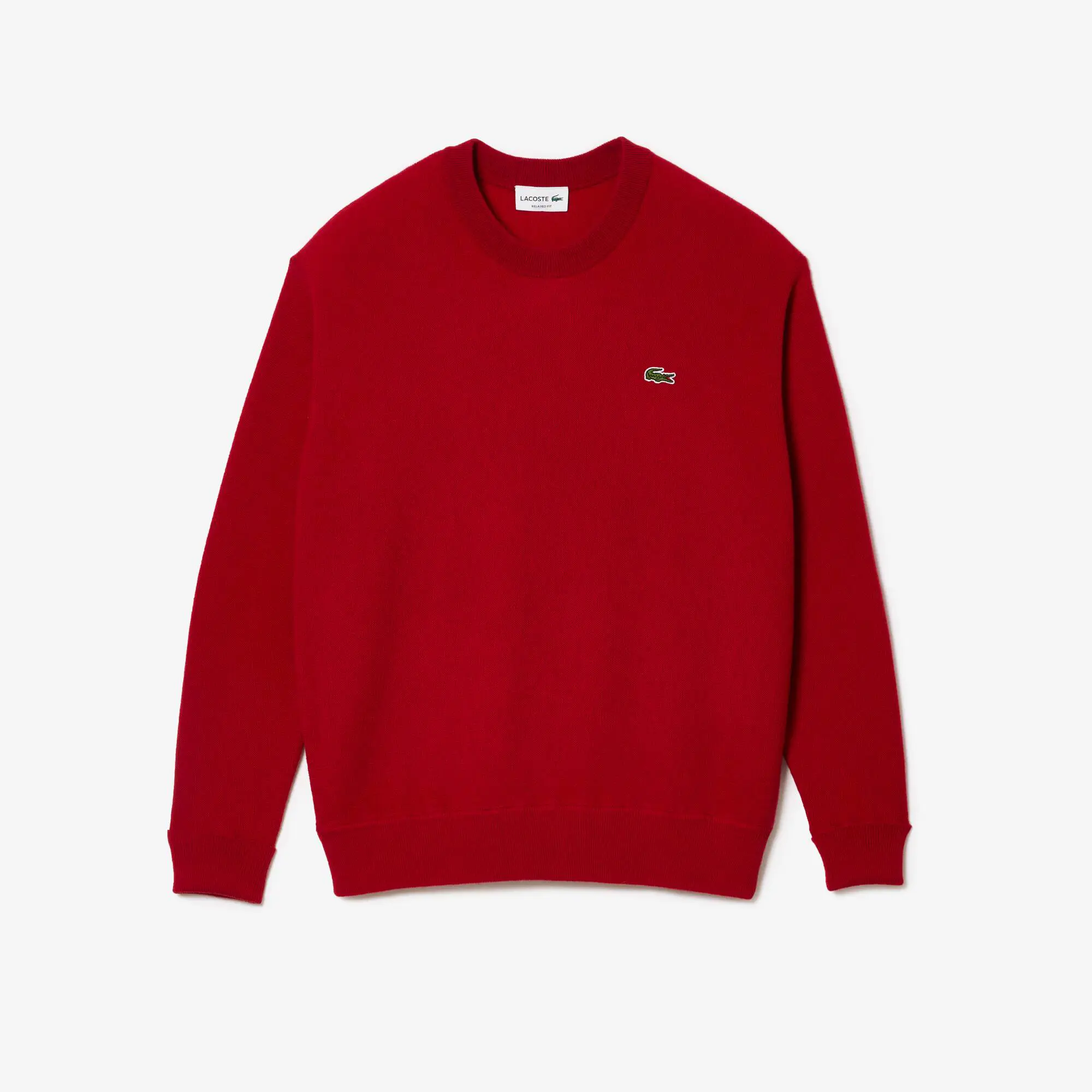 Lacoste Men's Lacoste Relaxed Fit Crew Neck Wool Sweater. 2