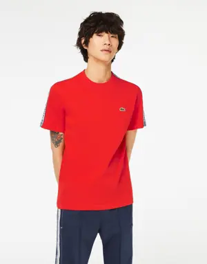 Lacoste Men’s Lacoste Regular Fit Logo Stripe T-shirt