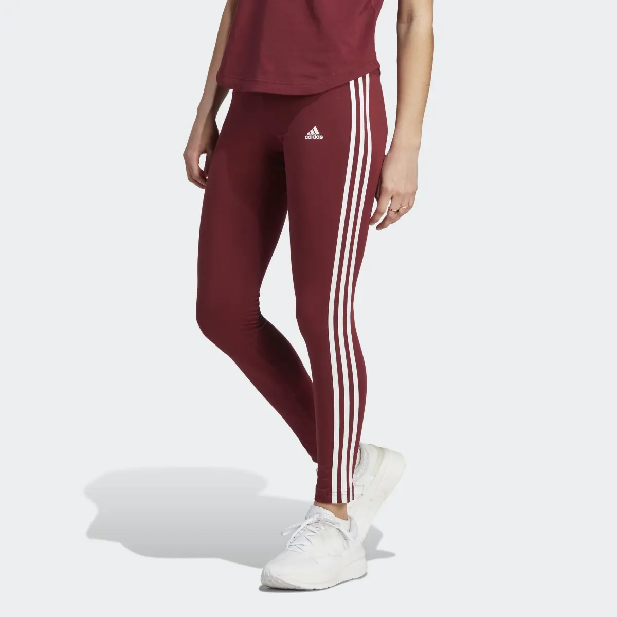 Adidas LOUNGEWEAR Essentials 3-Stripes Leggings. 1