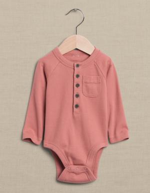Essential SUPIMA® Henley Bodysuit for Baby multi
