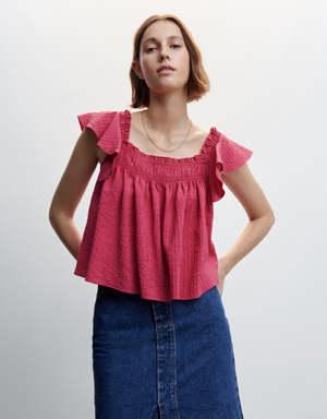 Stripe texture blouse