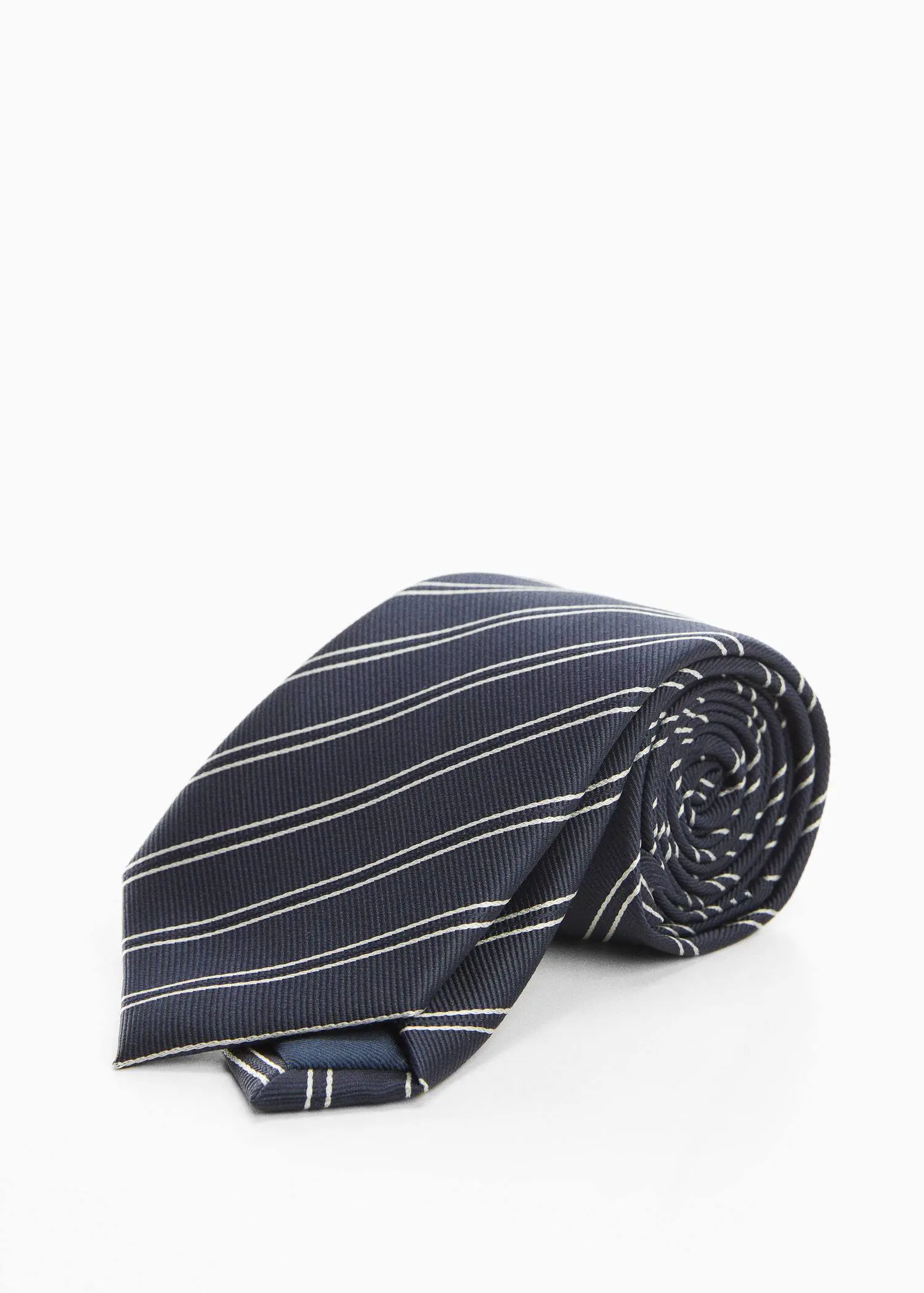 Mango Stain-resistant striped tie. 2