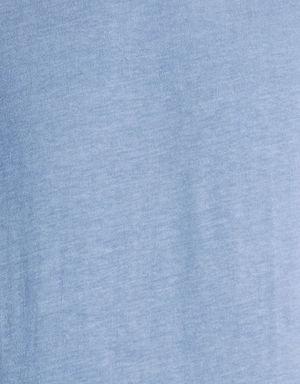 Lux Touch Mavi Basic Tişört