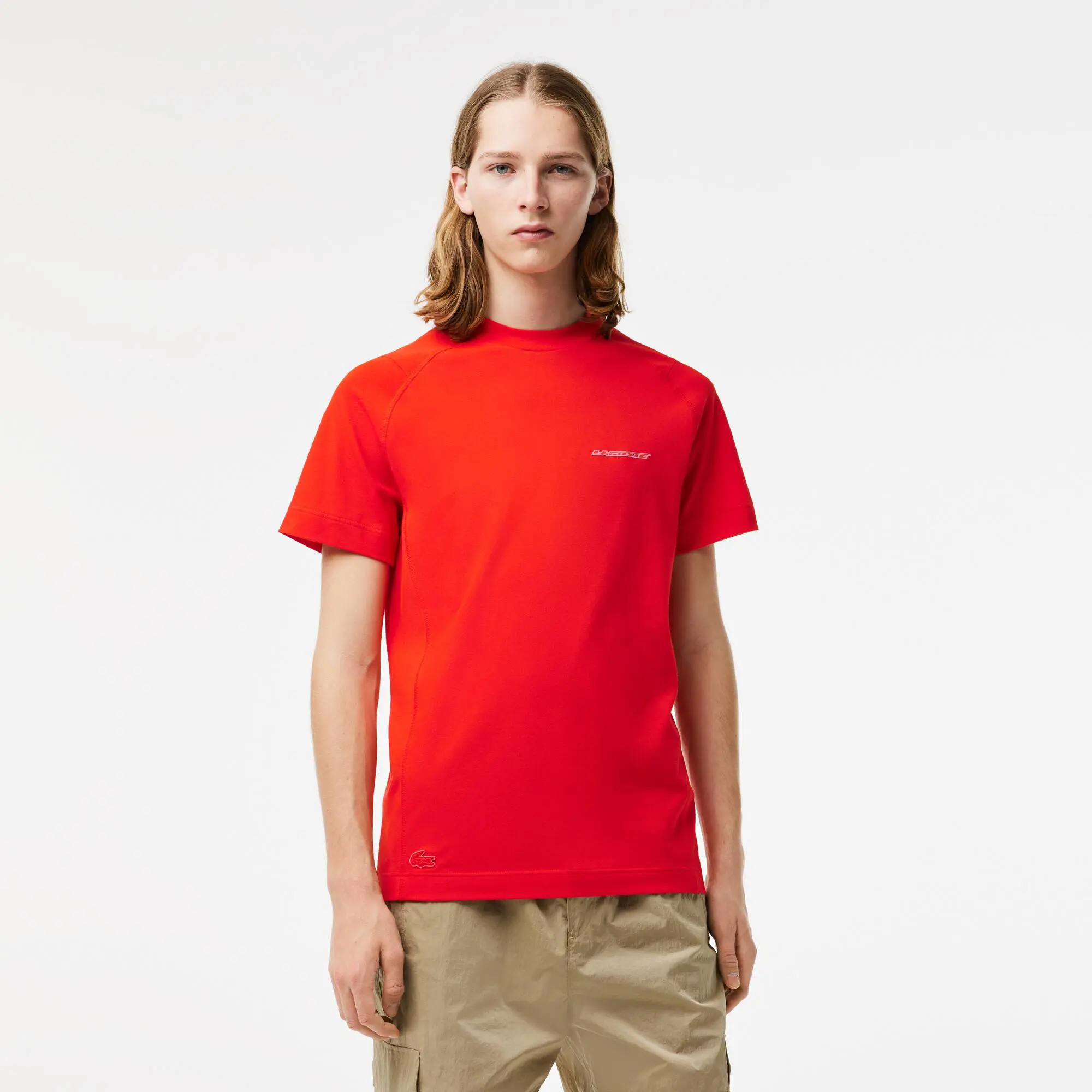 Lacoste T-shirt homme Lacoste slim fit en piqué de coton biologique. 1