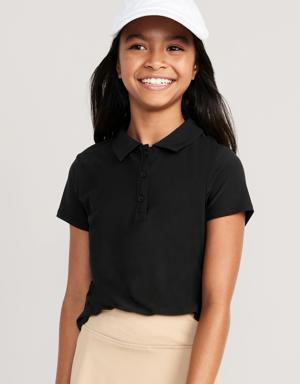 Old Navy Cloud 94 Soft School Uniform Polo Shirt for Girls black