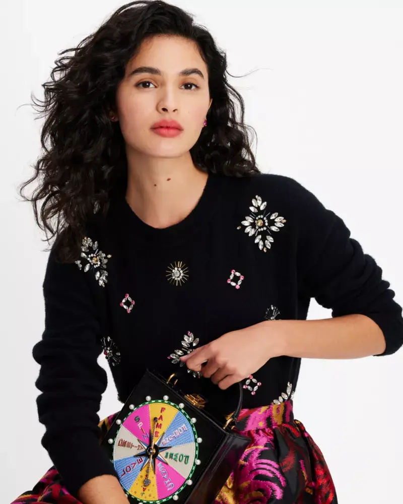 Kate Spade Rhinestone Embellished Sweater. 1