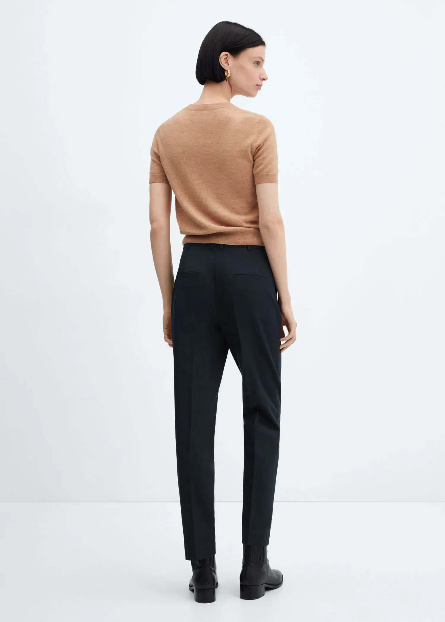 Mango Straight suit trousers. 3