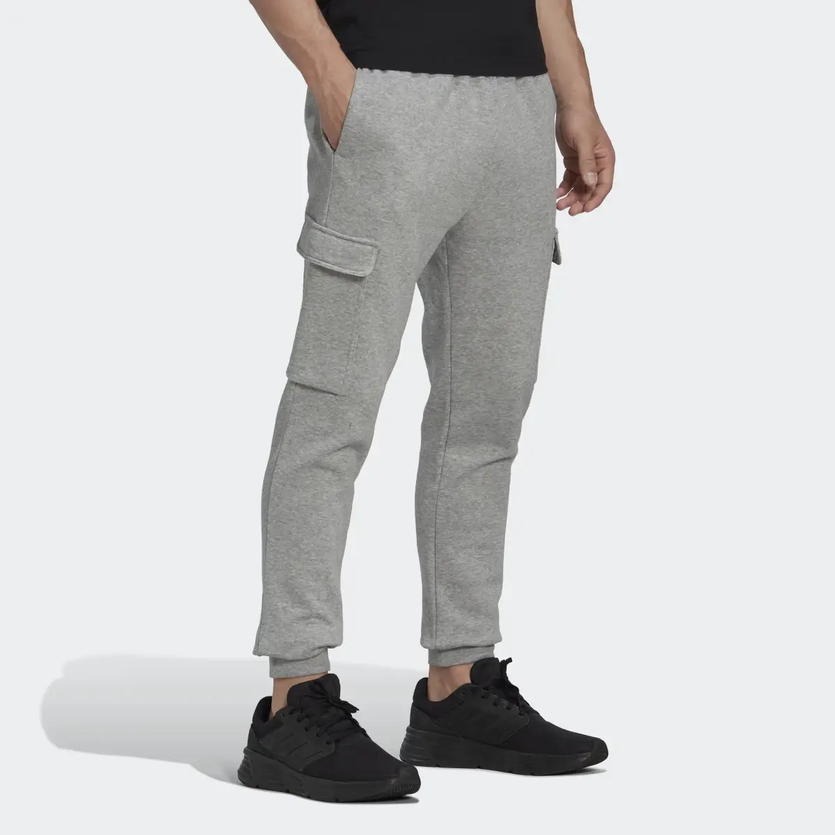 Adidas Essentials Fleece Regular Tapered Cargo Pants. 3