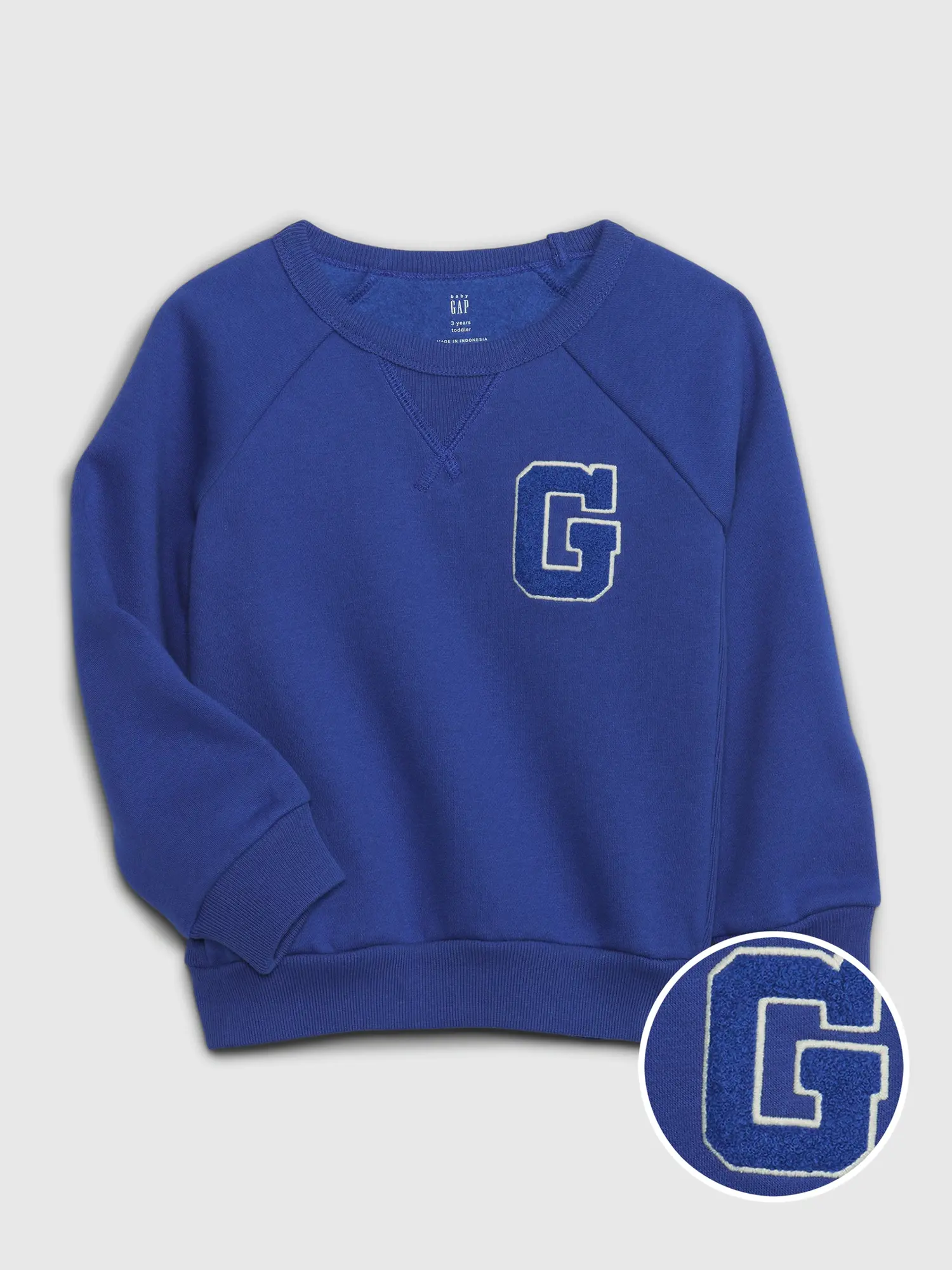 Gap Toddler Gap Logo Fleece Sweatshirt blue. 1