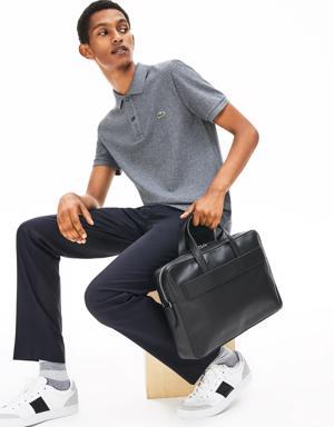 Men's L.12.12 Detachable Shoulder Strap Leather Computer Bag
