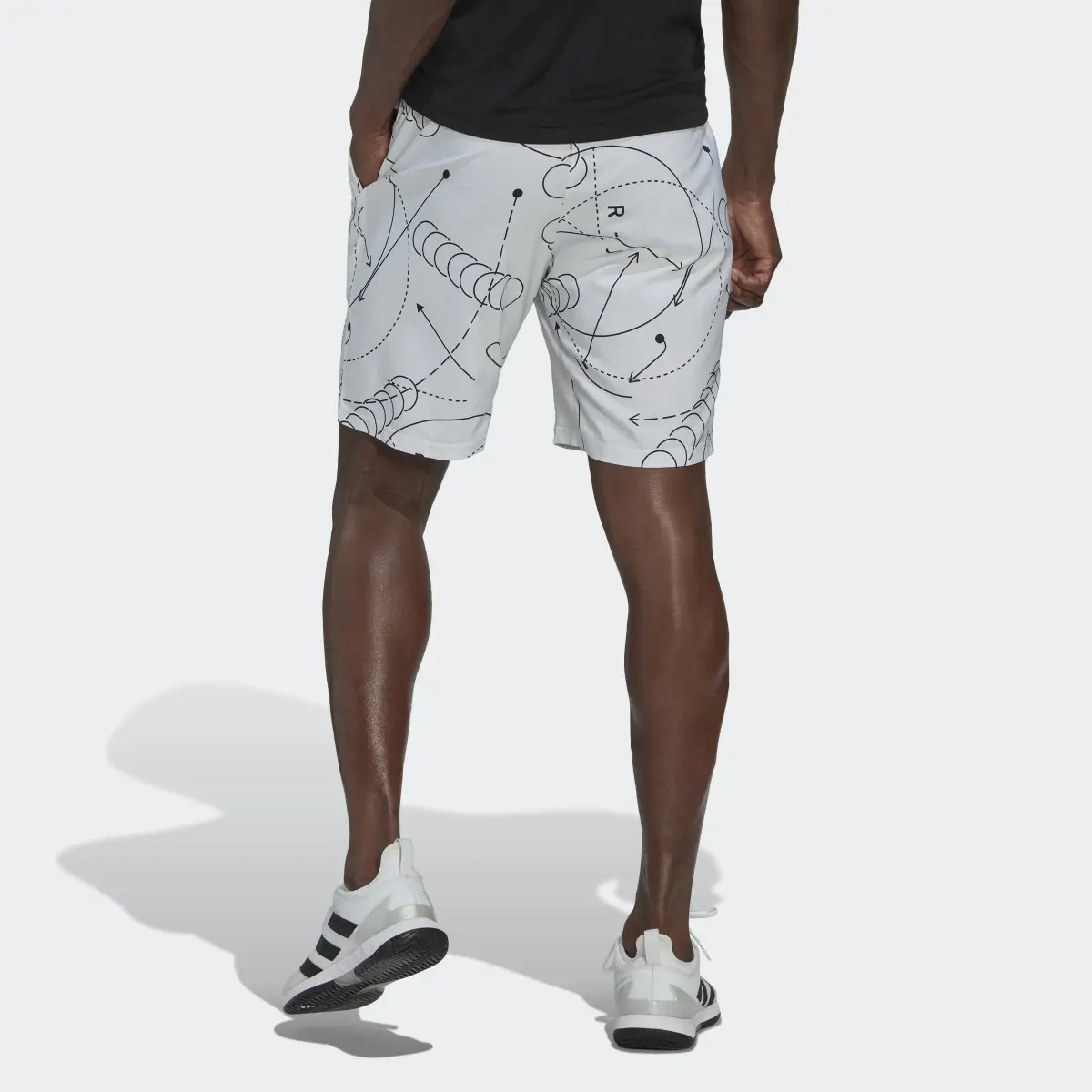 Adidas Club Graphic Tennis Shorts. 2