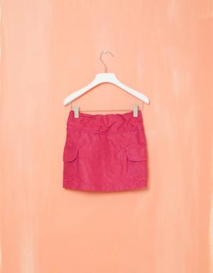Taffeta Mini Fuchsia Skirt