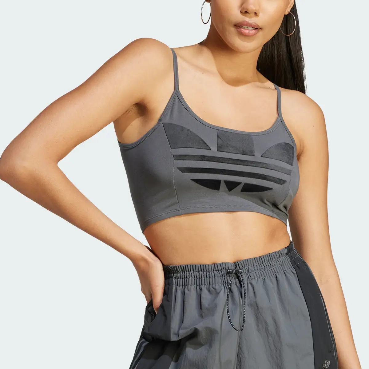 Adidas Large Trefoil Bra Top. 1