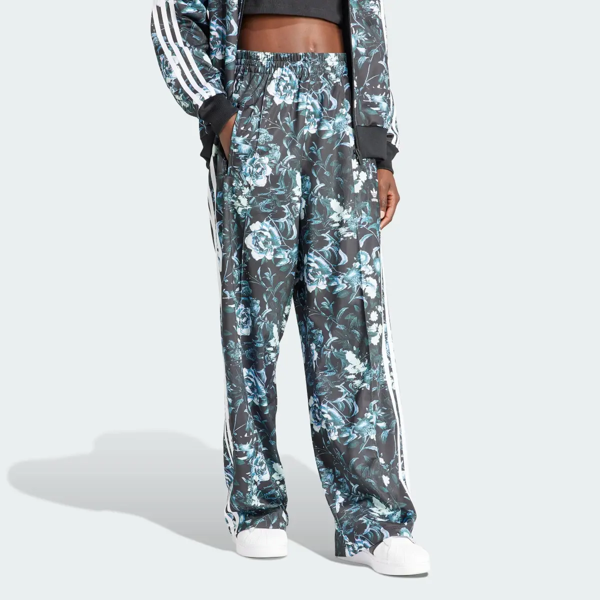 Adidas Flower Firebird Tracksuit Bottoms. 3