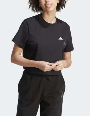 Adidas Scribble Embroidery Crop Tee