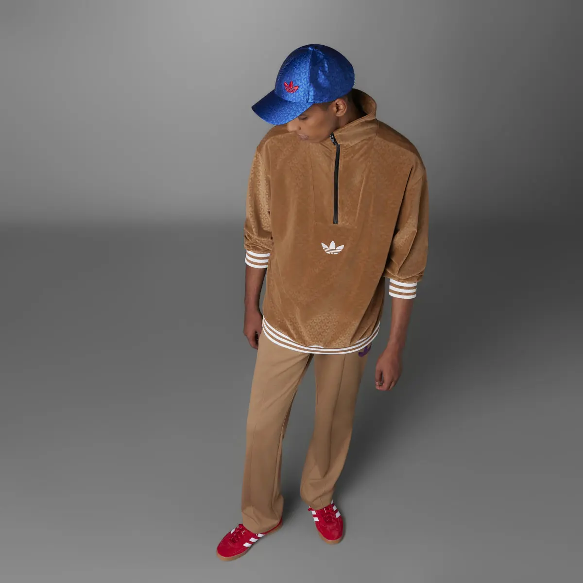 Adidas Sudadera Adicolor Heritage Now Funnel Velour. 3
