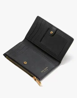 Morgan Winter Blooms Embossed Small Slim Bifold Wallet