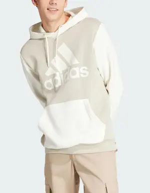 Adidas Sweat-shirt à capuche grand logo molleton Essentials