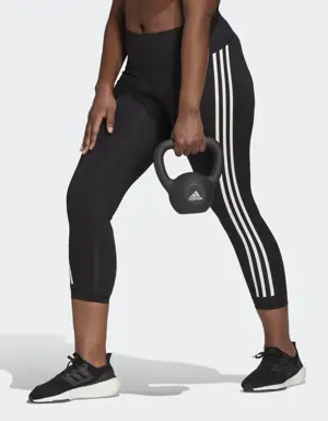 Adidas Optime TrainIcons 3-Stripes 7/8 Leggings (Plus Size)