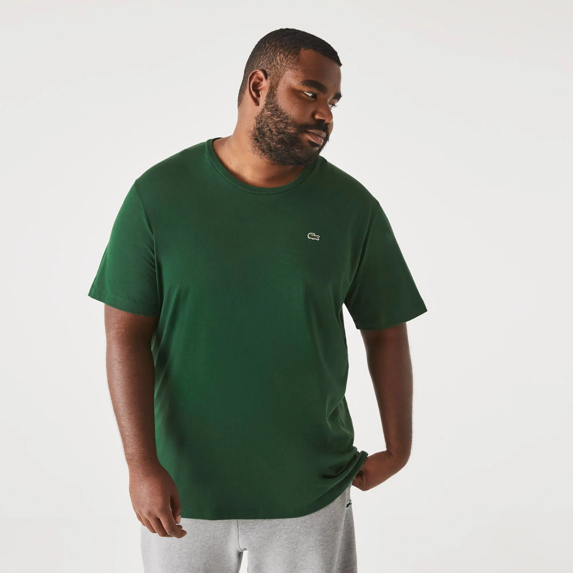 Lacoste Men's Big Fit Crew Neck Cotton Jersey T-Shirt. 1